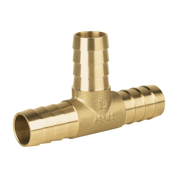 49642 - Tee inserción macho latón 3/4' para poliducto negro, Foset