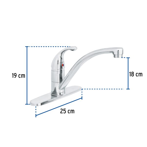 49772 - Monomando para fregadero, Foset Aero