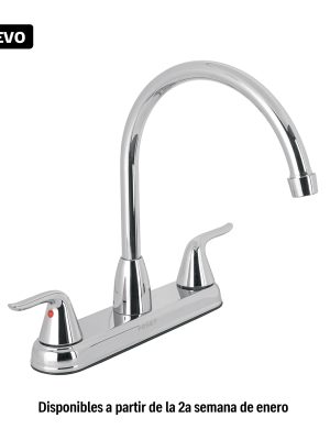 AEF-84.jpg 44902 - Mezcladora fregadero 8' cromo, c. largo, palanca, FOSET AERO