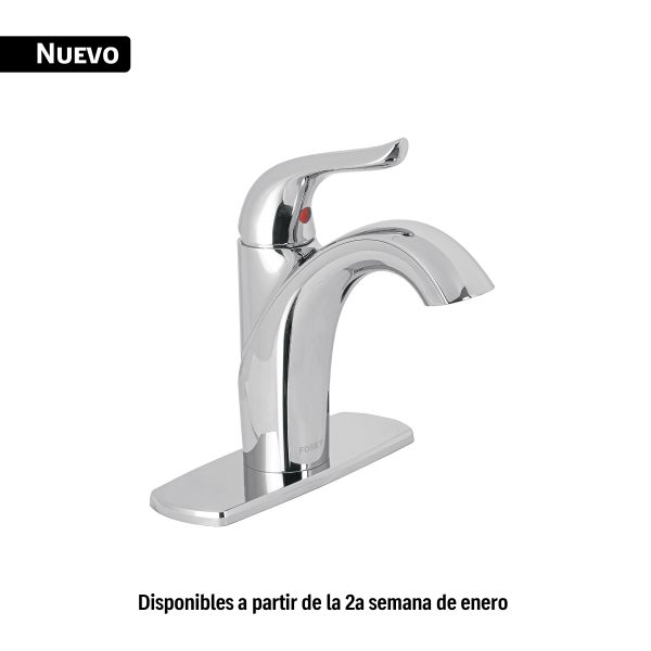 44882 - Monomando corto lavabo, cromo, FOSET AERO