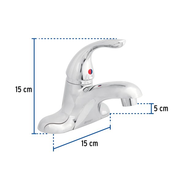 49765 - Monomando 4' para lavabo, Foset Aero