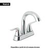 44889 - Mezcladora lavabo 4' cromo, cuello alto, palanca, FOSET AERO