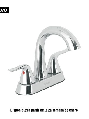 AEM-48.jpg 44889 - Mezcladora lavabo 4' cromo, cuello alto, palanca, FOSET AERO