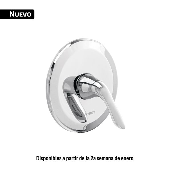 44906 - Monomando para regadera, cromo, FOSET AERO