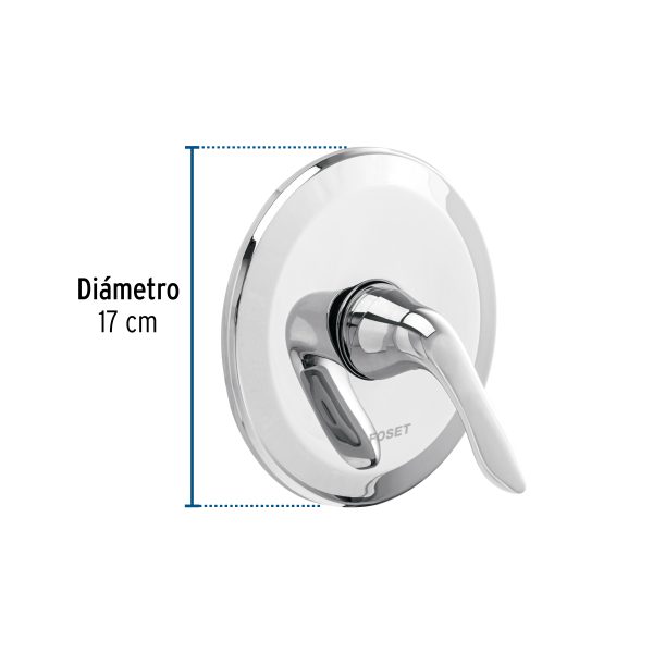 44906 - Monomando para regadera, cromo, FOSET AERO