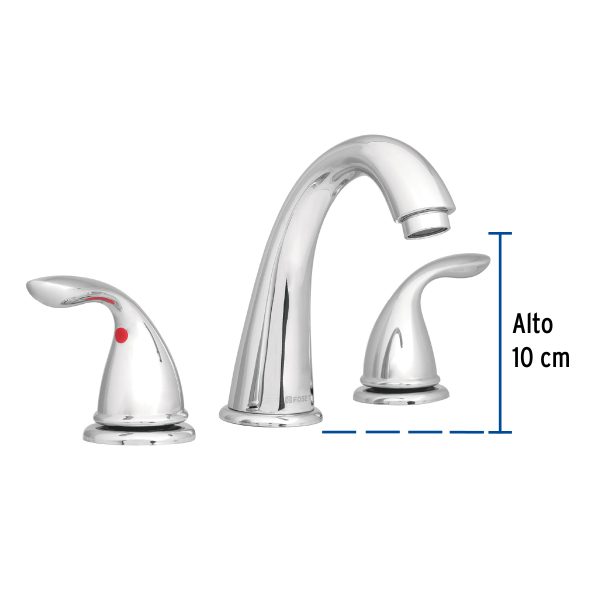 49762 - Mezcladora para lavabo con taladros separados, Foset Aero