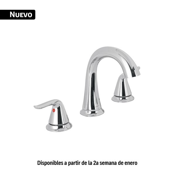 44899 - Mezcladora lavabo taladros separados, cromo, FOSET AERO