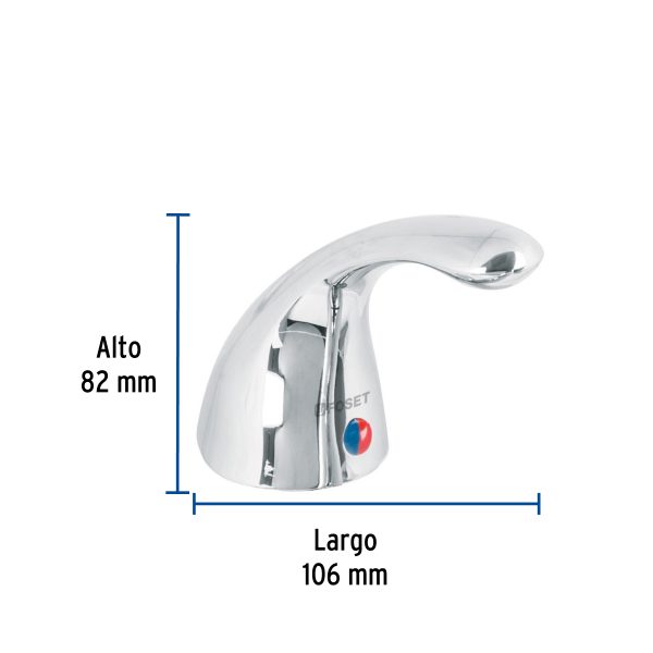 45241 - Maneral de palanca p/monomando fregadero AEF-83, cromo,Aero