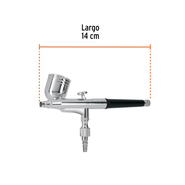11859 - Pistola aerográfica de gravedad vaso multiposición, Truper