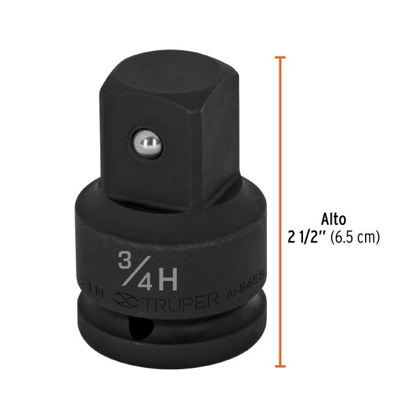 100950 - Adaptador de Impacto 3/4' (H) x 1' (M), Truper