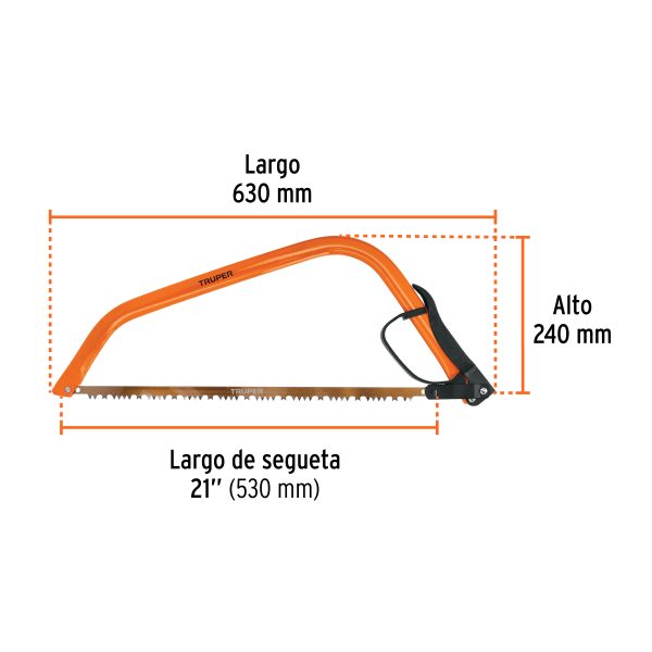 10254 - Arco jardinero tubular de 21', Truper