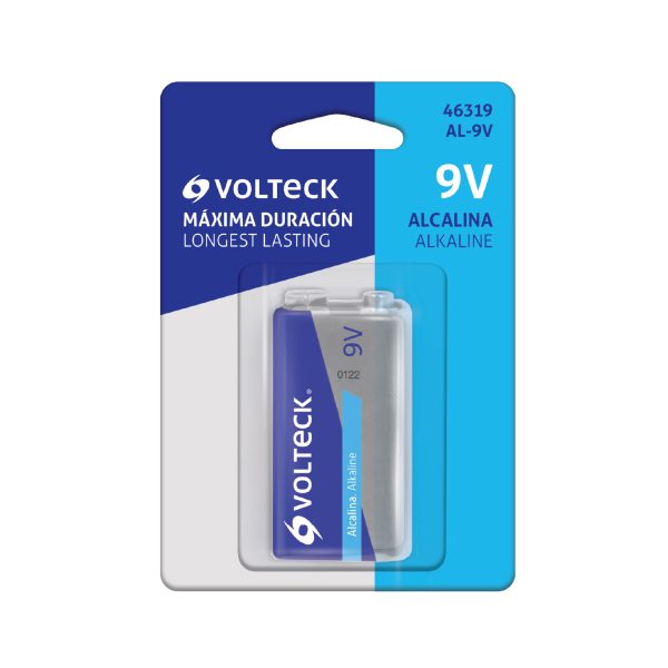 46319 - Blíster con 1 pila alcalina 9V, VOLTECK