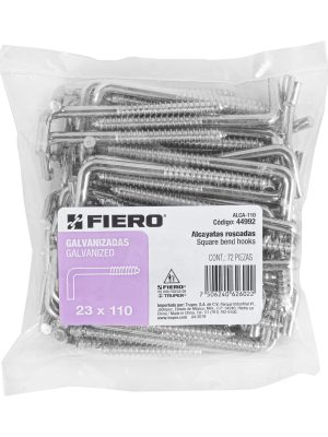 44992 - Bolsa con 72 alcayatas roscadas de 23 X 110, Fiero