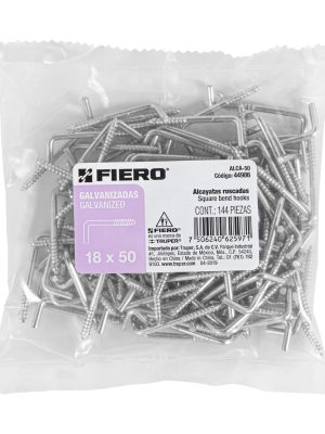 44986 - Bolsa con 144 alcayatas roscadas de 18 X 50, Fiero