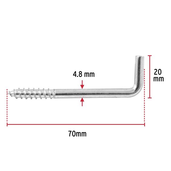 44990 - Bolsa con 144 alcayatas roscadas de 22 X 90, Fiero