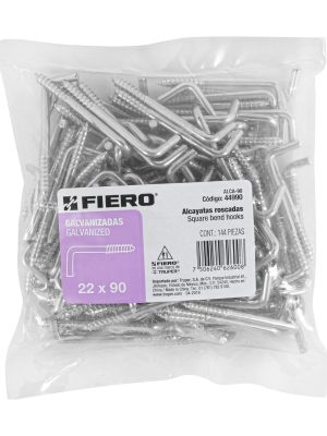 44990 - Bolsa con 144 alcayatas roscadas de 22 X 90, Fiero