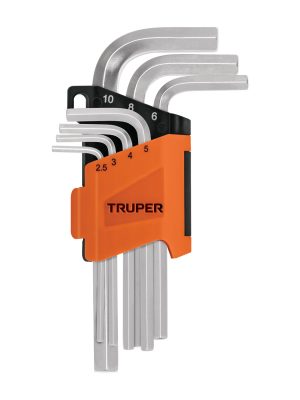 15530 - Juego 7 llaves allen mm punta hexagonal con organizador