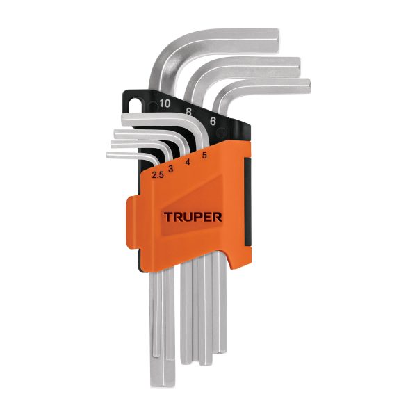 15530 - Juego 7 llaves allen mm punta hexagonal con organizador