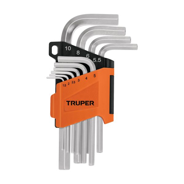 15536 - Juego 10 llaves allen mm punta hexagonal con organizador