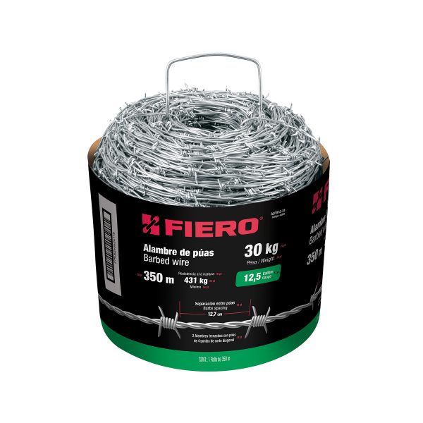 44886 - Rollo de alambre de púas 350m calibre 12.5, FIERO