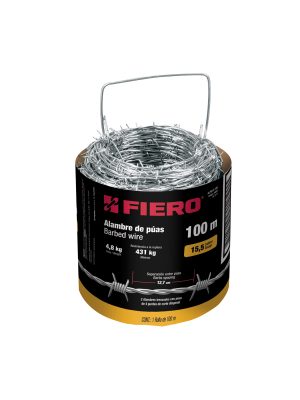 44884 - Rollo de alambre de púas 100m calibre 15.5, FIERO