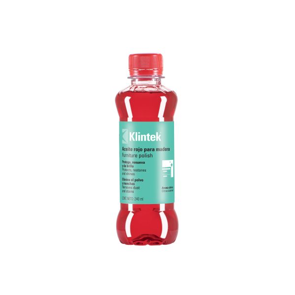 57070 - Aceite rojo para muebles, 240 ml, KLINTEK