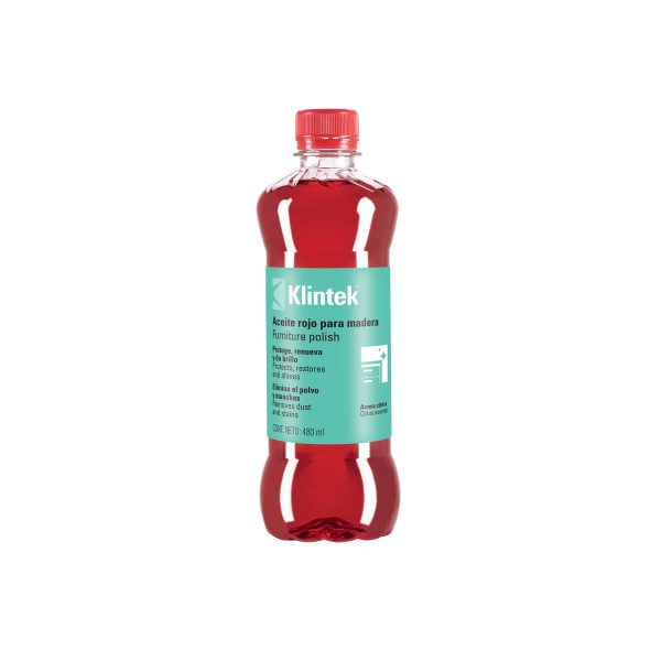 57071 - Aceite rojo para muebles, 480 ml, KLINTEK