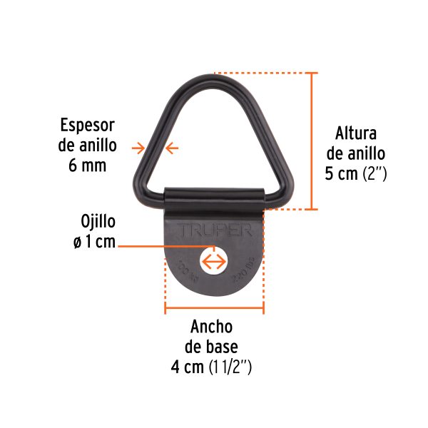 103697 - Blister con 10 anclajes para redes de carga de 3.5 ton.