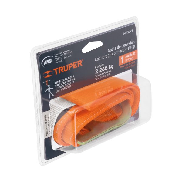 14470 - Ancla de conexión para arneses, 44 x 810 mm, ANSI, Truper