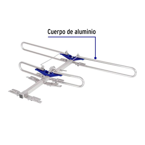 48470 - Antena aérea para TV HD, 4 elementos, Volteck