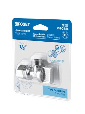 ANG-01BBL.jpg 48285 - Llave angular de 1/2', 1/4 de vuelta, barrilito, blíster