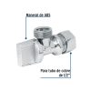 48285 - Llave angular de 1/2', 1/4 de vuelta, barrilito, blíster