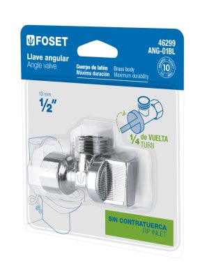 ANG-01BL.jpg 46299 - Llave angular de 1/2', 1/4 de vuelta, blíster, FOSET