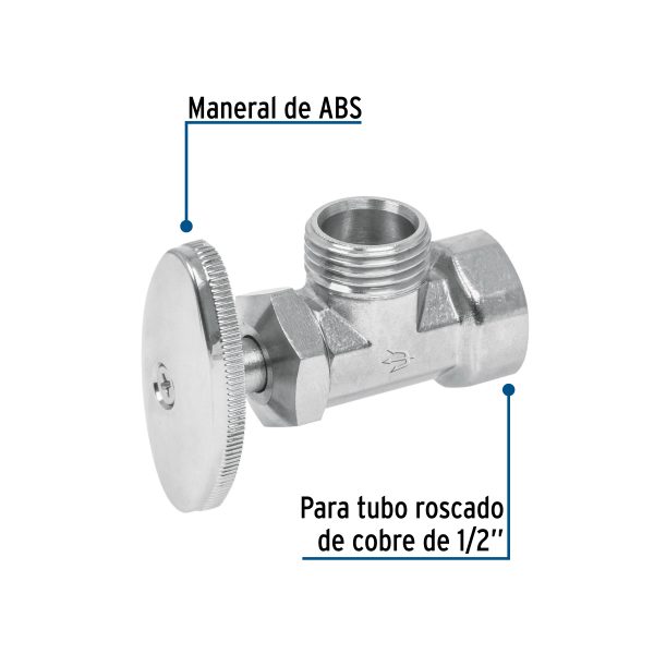 49103 - Llave angular de 1/2', de compresión, blíster, FOSET