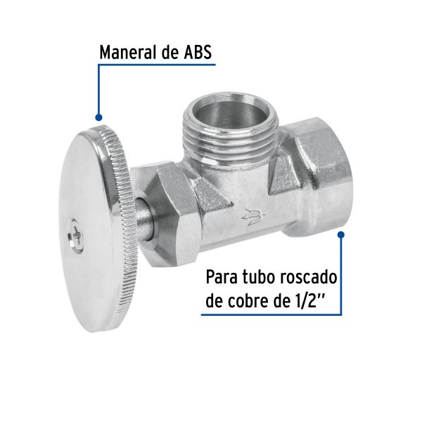49112 - Llave angular de 1/2', de compresión, FOSET