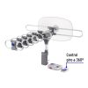 48114 - Antena aérea para TV HD, giratoria 360° con control y cable
