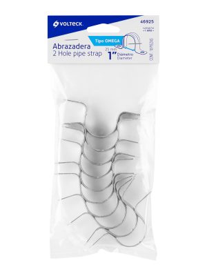 AO-1E1.jpg 46925 - Bolsa c/10 abrazaderas tipo omega 1' p/tubo pared delgada