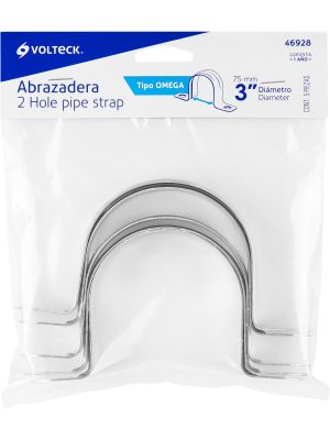 46928 - Bolsa c/5 abrazaderas tipo omega 3' p/tubo pared delgada