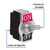 46442 - Interruptor de palanca, 2 tornillos, Volteck