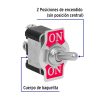 46443 - Interruptor de palanca, 3 tornillos, Volteck