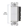 46337 - Interruptor dúplex, 1 sencillo y 1 de 3 vías, línea Classic