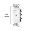47729 - Interruptor dúplex de palanca, Standard, blanco, Volteck