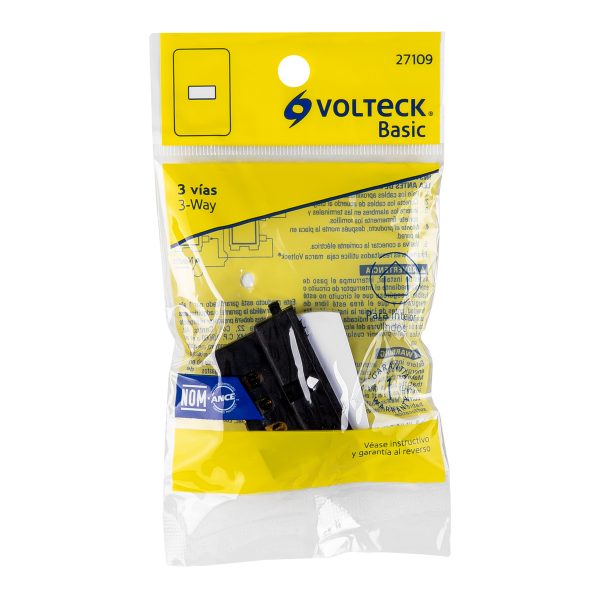 27109 - Interruptor de 3 vías, Volteck Basic
