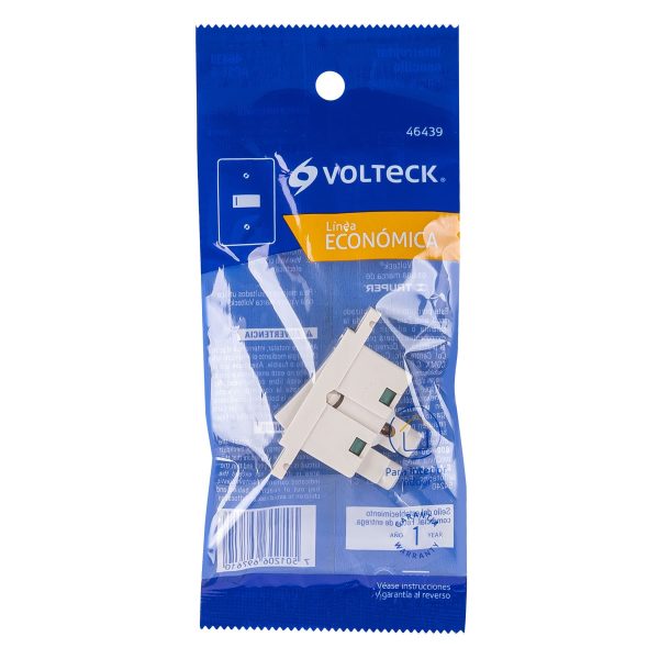 46439 - Interruptor sencillo, línea Económica, Volteck