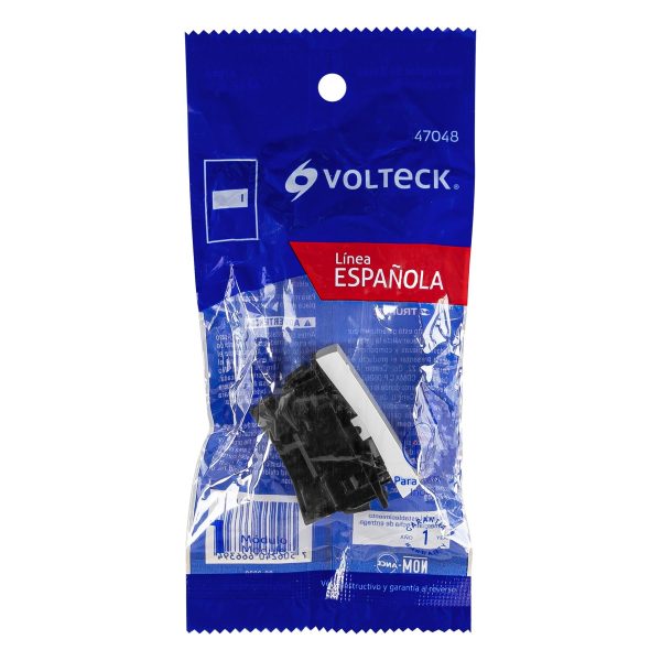 47048 - Interruptor de 3 vías, 1 módulo, línea Española,color blanco