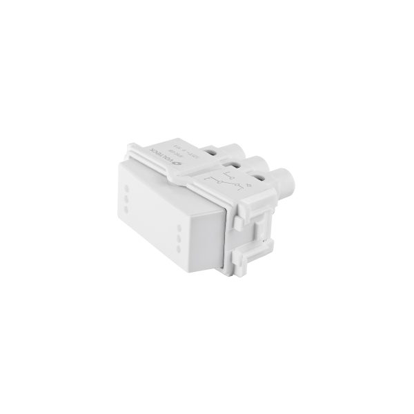 48137 - Interruptor de 3 vías, línea Italiana, color blanco, Volteck