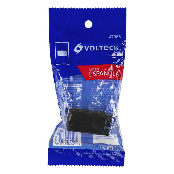 47985 - Interruptor sencillo 1 módulo, línea Española, color negro