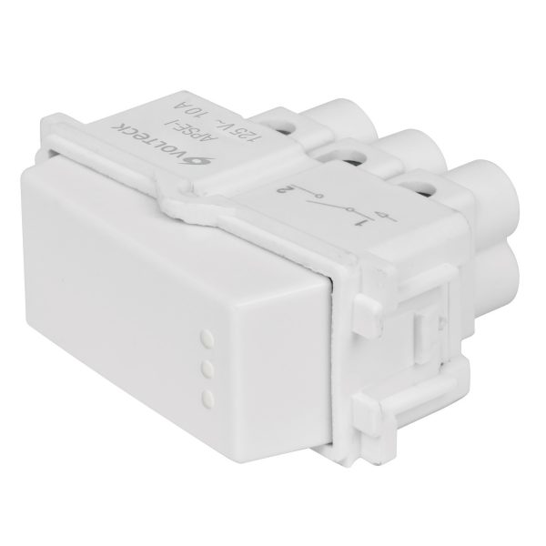 48132 - Interruptor sencillo, línea Italiana, color blanco, Volteck