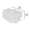 48132 - Interruptor sencillo, línea Italiana, color blanco, Volteck
