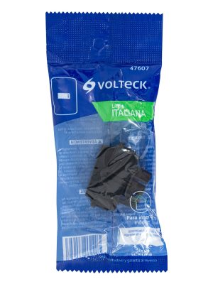 APSE-INE1.jpg 47607 - Interruptor sencillo, línea Italiana, color negro, Volteck